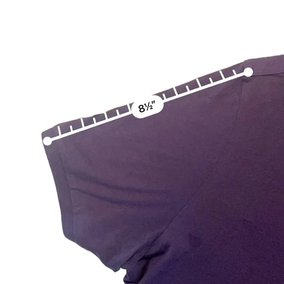 Burberry Brit Nova Check Placket Cotton Dark Purple Men’s Polo Shirt Size L​​​​
